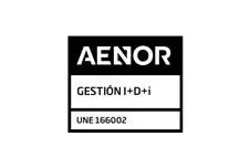 Logo Certificacion Gestión I+D+i UNE 166002
