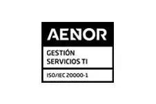 Logo Certificación Gestión Servicios IT ISE/IEC 20000-1